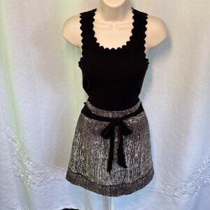 Club Monaco Printed Tie-Waist Mini Skirt size 00